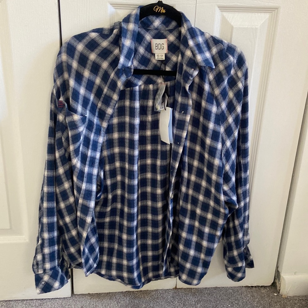 Urban blue flannel